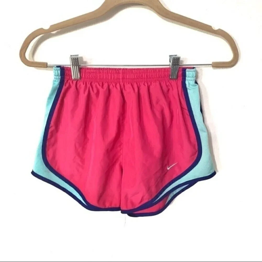 NIKE shorts womens dri fit lined hot pink athletic shorts small